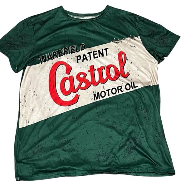 Castrol Motor Oil Short Sleeve Tee size Large - Picture 1 of 4